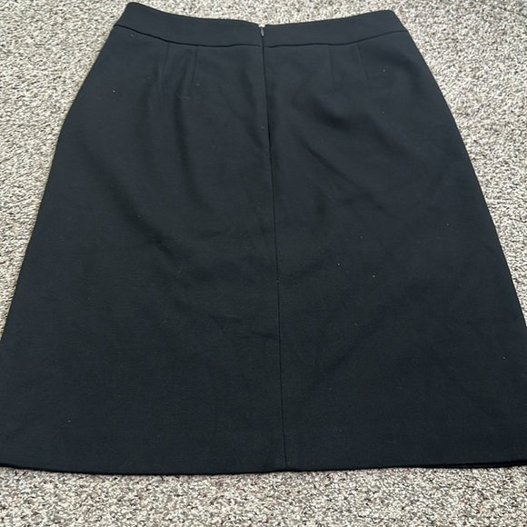 Loft black mini skirt size 8 gold button office career - Picture 4 of 4